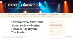 Desktop Screenshot of darrensmusicblog.com